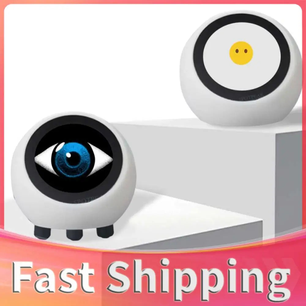 AI Voice Chat Robot No Touch Screen 1.28in -S3 Development Board Mini Robot Tabletop Ornaments for Home Office((No Battery)