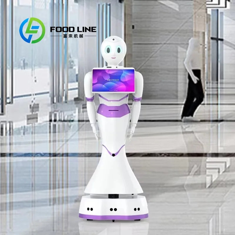 Customized Commercial Service Robot for Public Areas, Serving as Reception Greeter, Security Patrol, Waiter for Hotels
