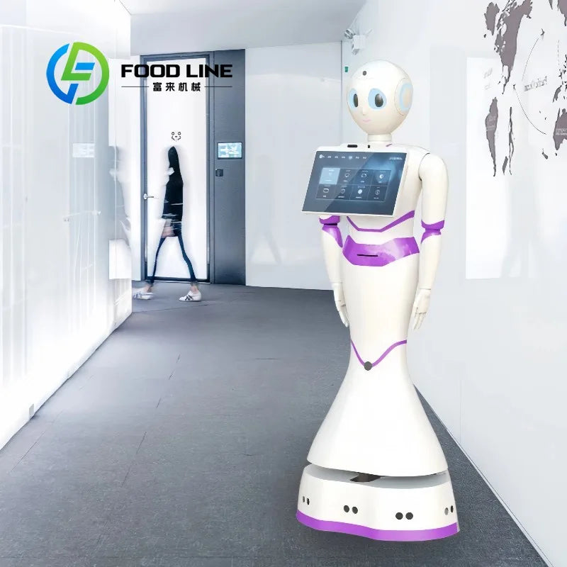 Customized Commercial Service Robot for Public Areas, Serving as Reception Greeter, Security Patrol, Waiter for Hotels