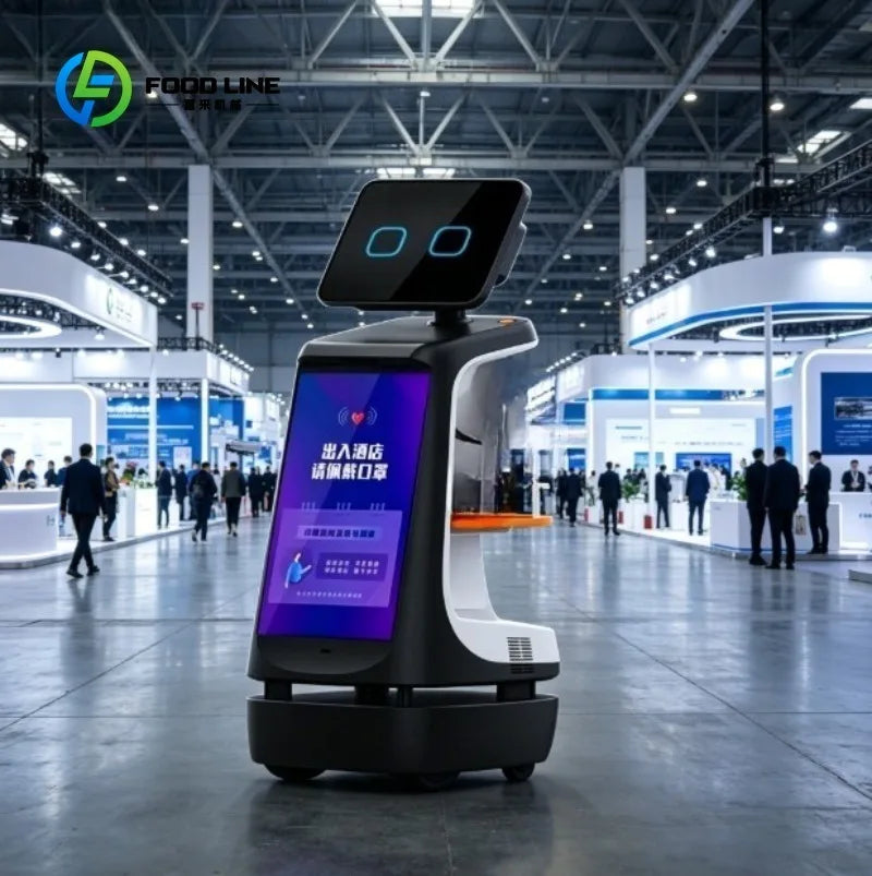 Custom Intelligent Reception Robot with Large Display, AI Assistant  Professional Welcome Robot for Lobbies, Exhibitions