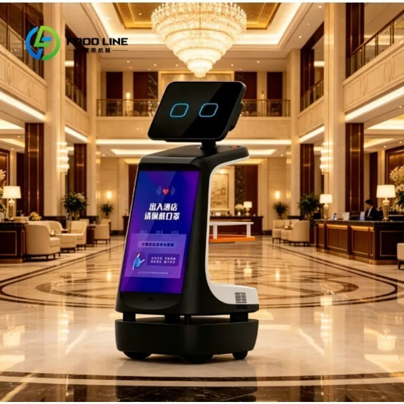 Custom Intelligent Reception Robot with Large Display, AI Assistant  Professional Welcome Robot for Lobbies, Exhibitions
