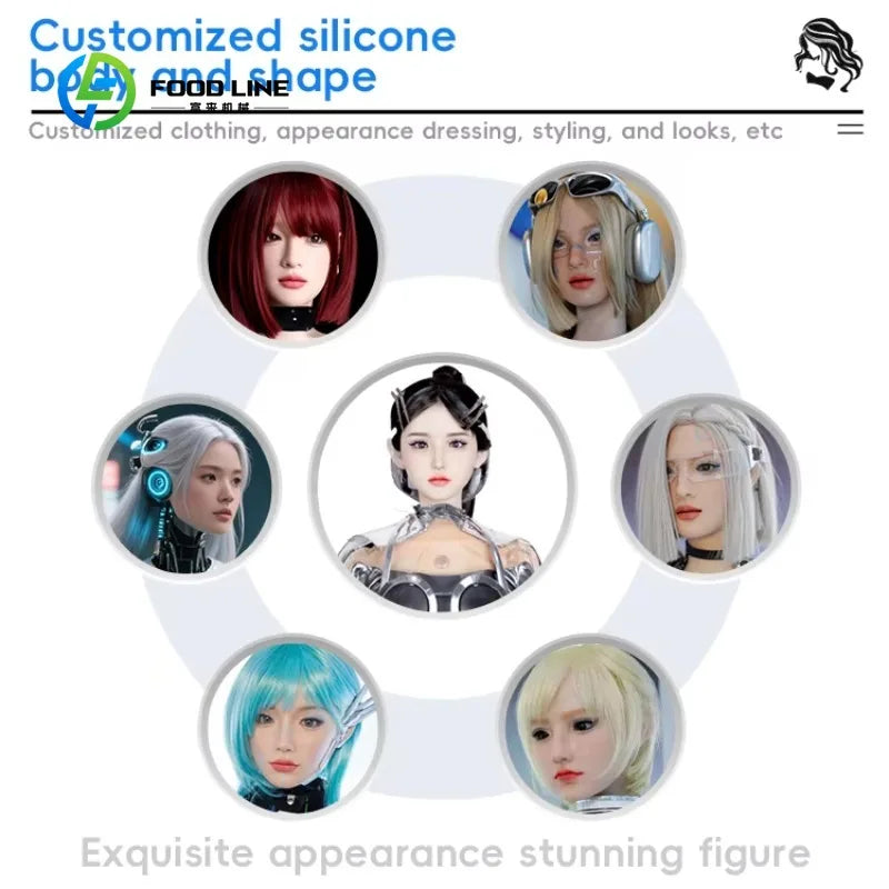 Customized Commercial AI Intelligent Service Robot 24 Hour Instruction Realistic Touch Feeling Rubber Educational Smart Remote