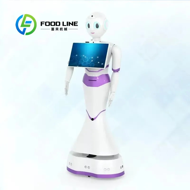 Customized Commercial Service Robot for Public Areas, Serving as Reception Greeter, Security Patrol, Waiter for Hotels