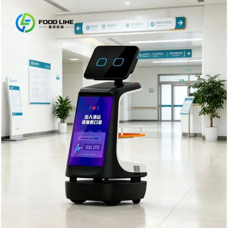 Custom Intelligent Reception Robot with Large Display, AI Assistant  Professional Welcome Robot for Lobbies, Exhibitions