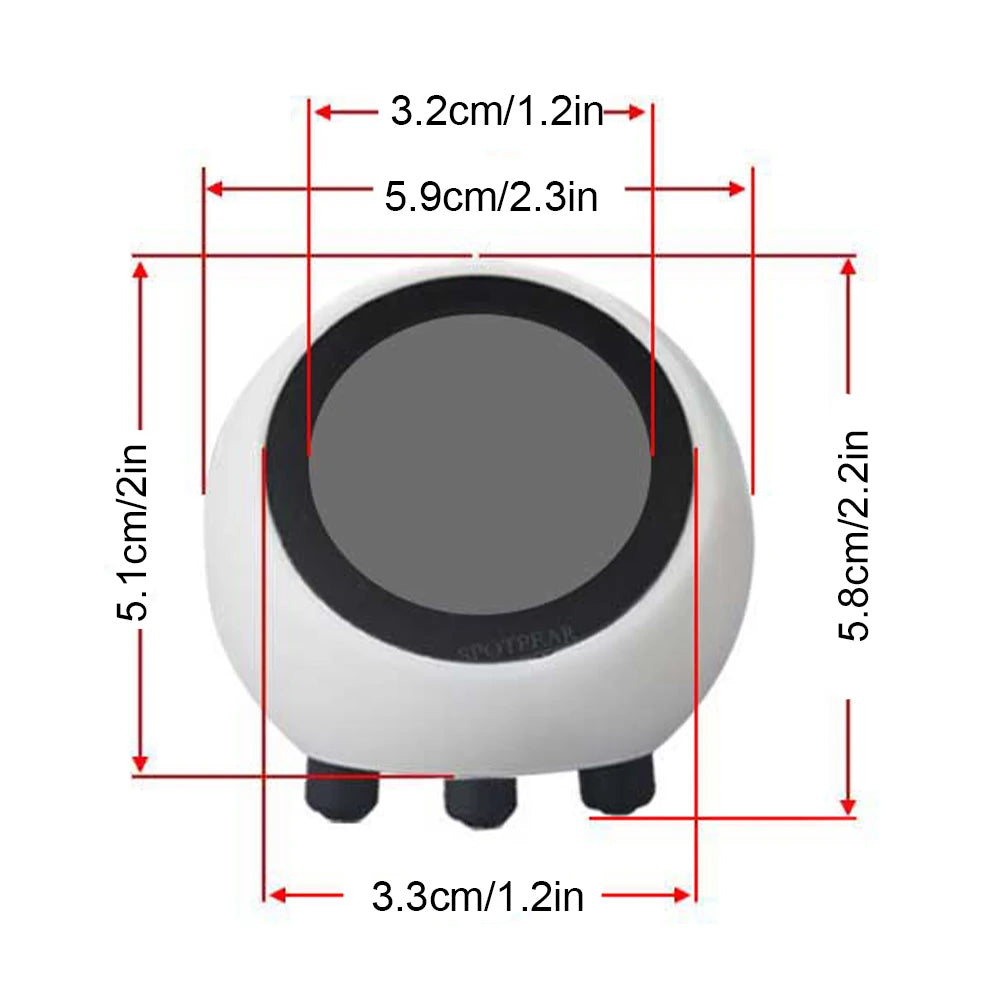 AI Voice Chat Robot No Touch Screen 1.28in -S3 Development Board Mini Robot Tabletop Ornaments for Home Office((No Battery)