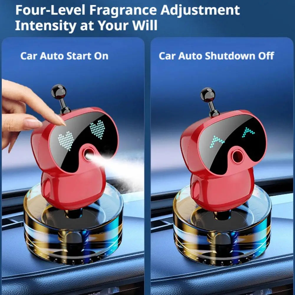 Diffuseur d'Arômes Voiture Design Robot – Atomisation Ultrasonique – Purificateur d'Air Auto