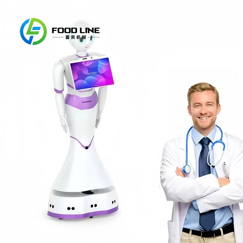 Customized Commercial Service Robot for Public Areas, Serving as Reception Greeter, Security Patrol, Waiter for Hotels