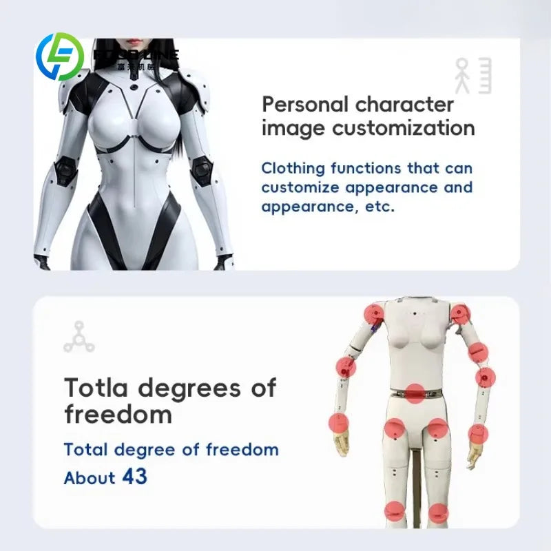 Customized Commercial AI Intelligent Service Robot 24 Hour Instruction Realistic Touch Feeling Rubber Educational Smart Remote